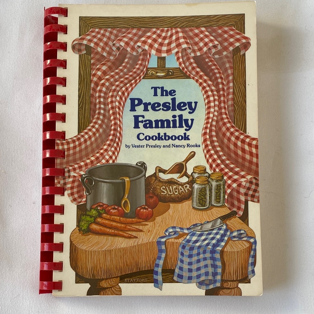 Presley Family Cookbook Signed Vintage